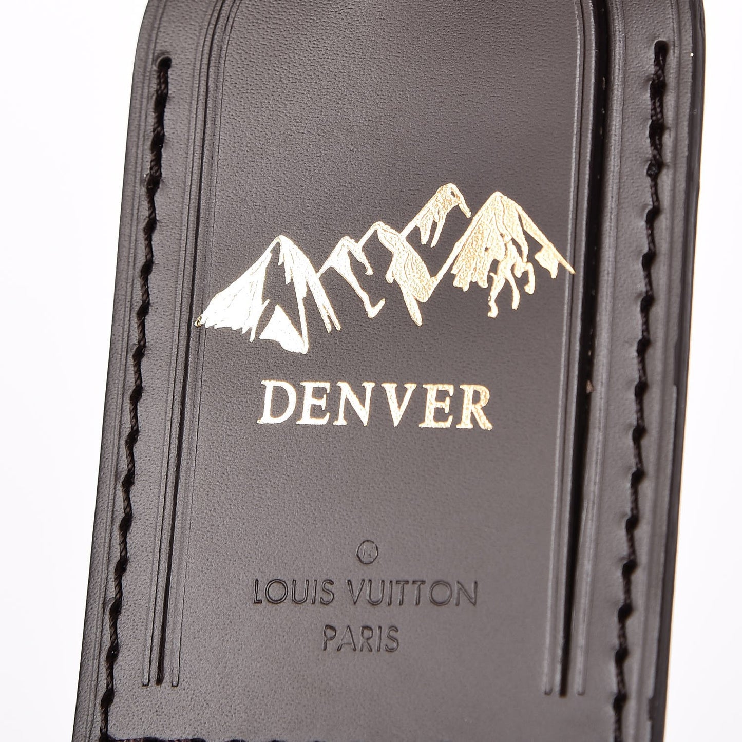 Calfskin Luggage Tag Ebene