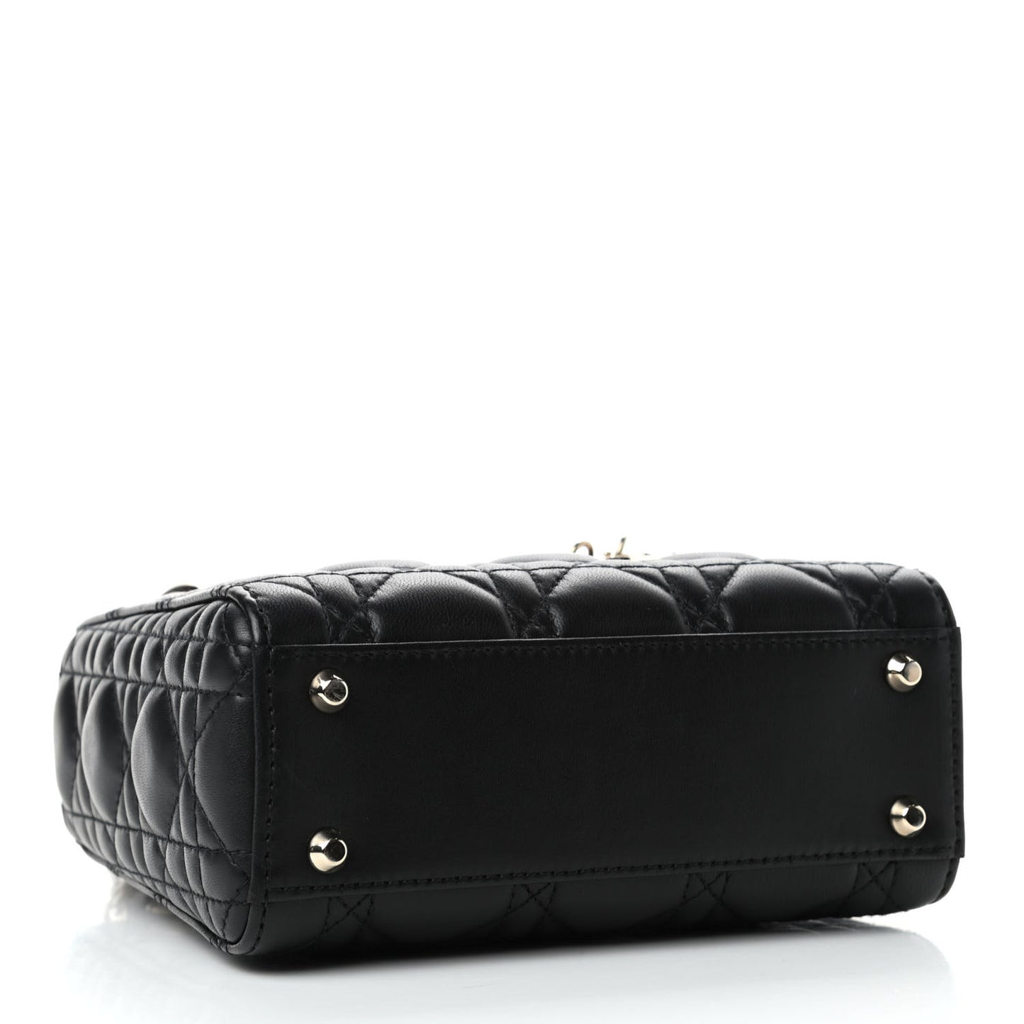 Lambskin Cannage Mini Lady Dior Black