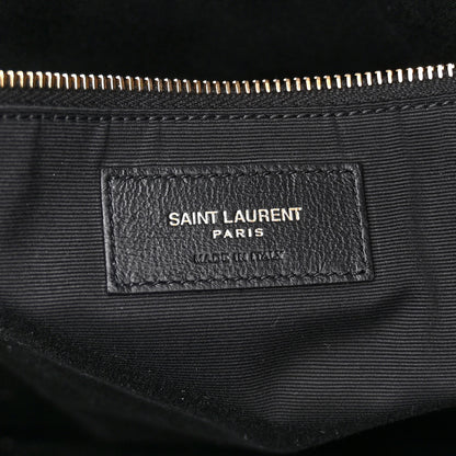 Saint Laurent Lambskin Quilted Maxi Icare Shopping Tote Black 7 of 11