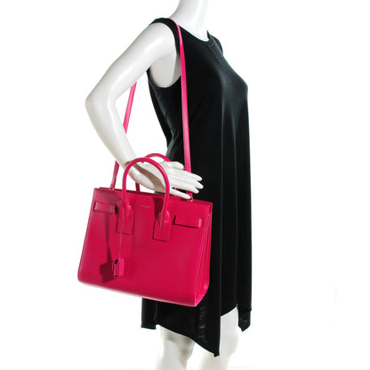 Saint Laurent Calfskin Small Sac De Jour Bubblegum 2 of 7