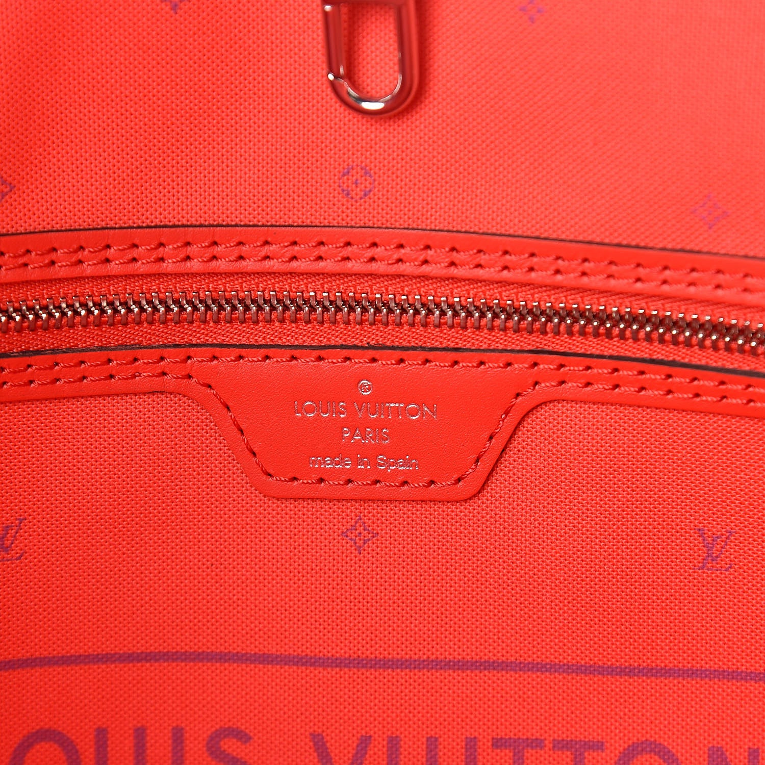 Louis Vuitton Monogram Escale Neverfull MM Rouge 6 of 10