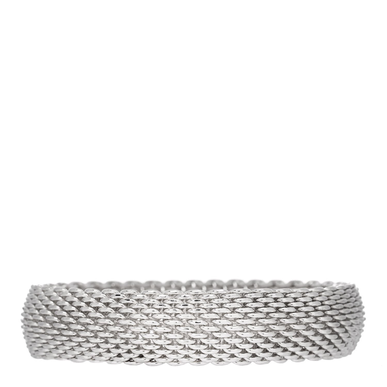 Tiffany Sterling Silver Somerset Mesh Bracelet 2 of 3