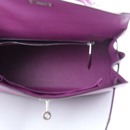 Hermes Chevre Mysore Kelly Sellier 25 Cyclamen 5 of 14