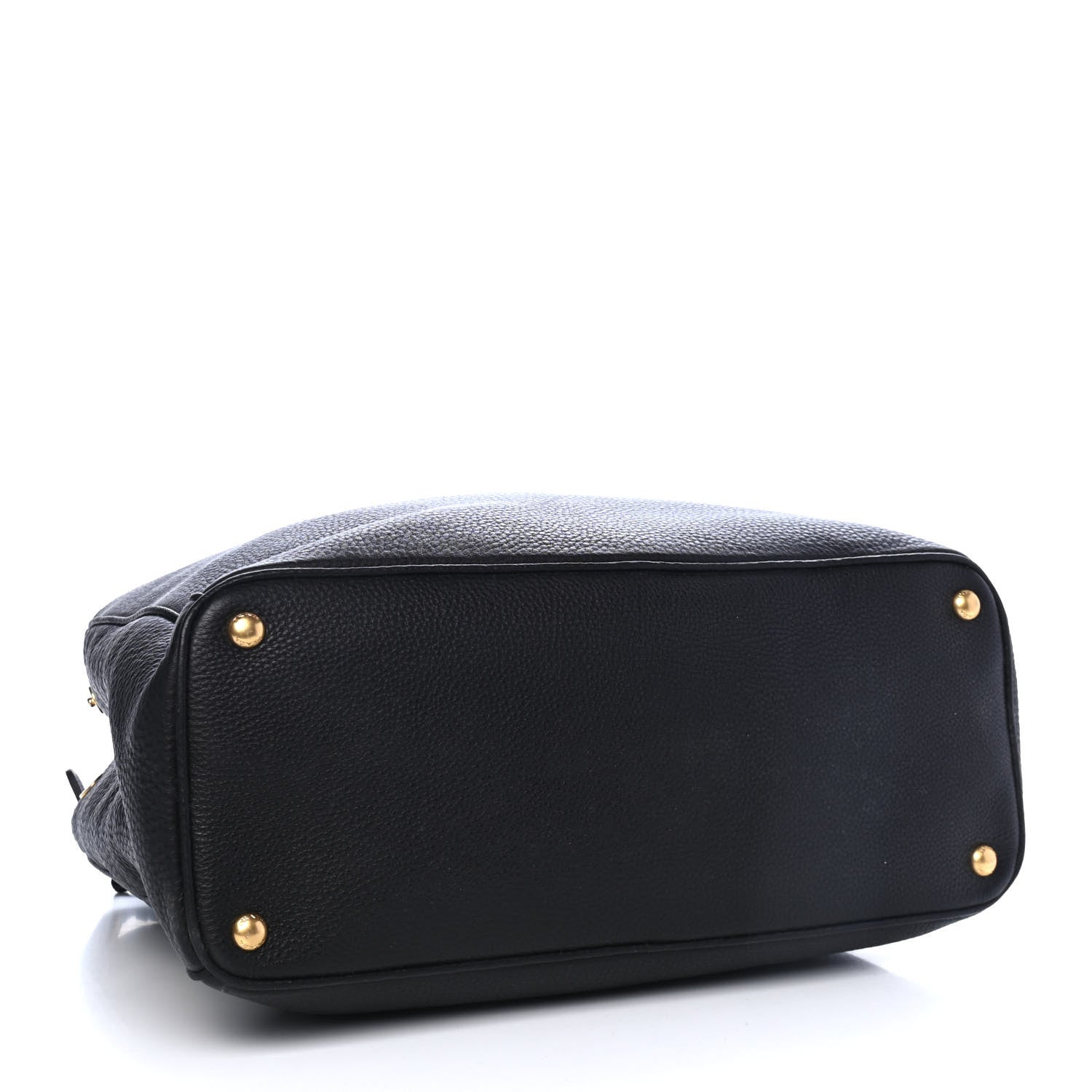 Prada Vitello Daino Tote Black 3 of 4
