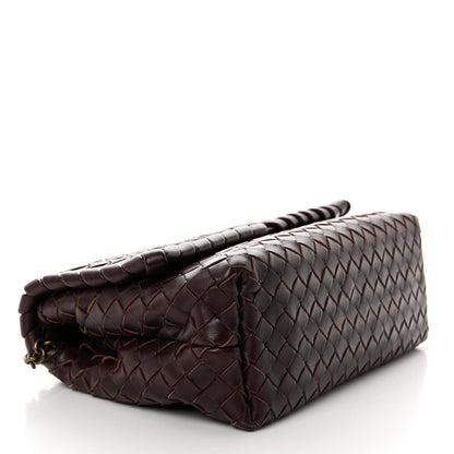 Bottega Veneta Nappa Intrecciato Baby Olimpia Shoulder Bag Dark Barolo 4 of 11