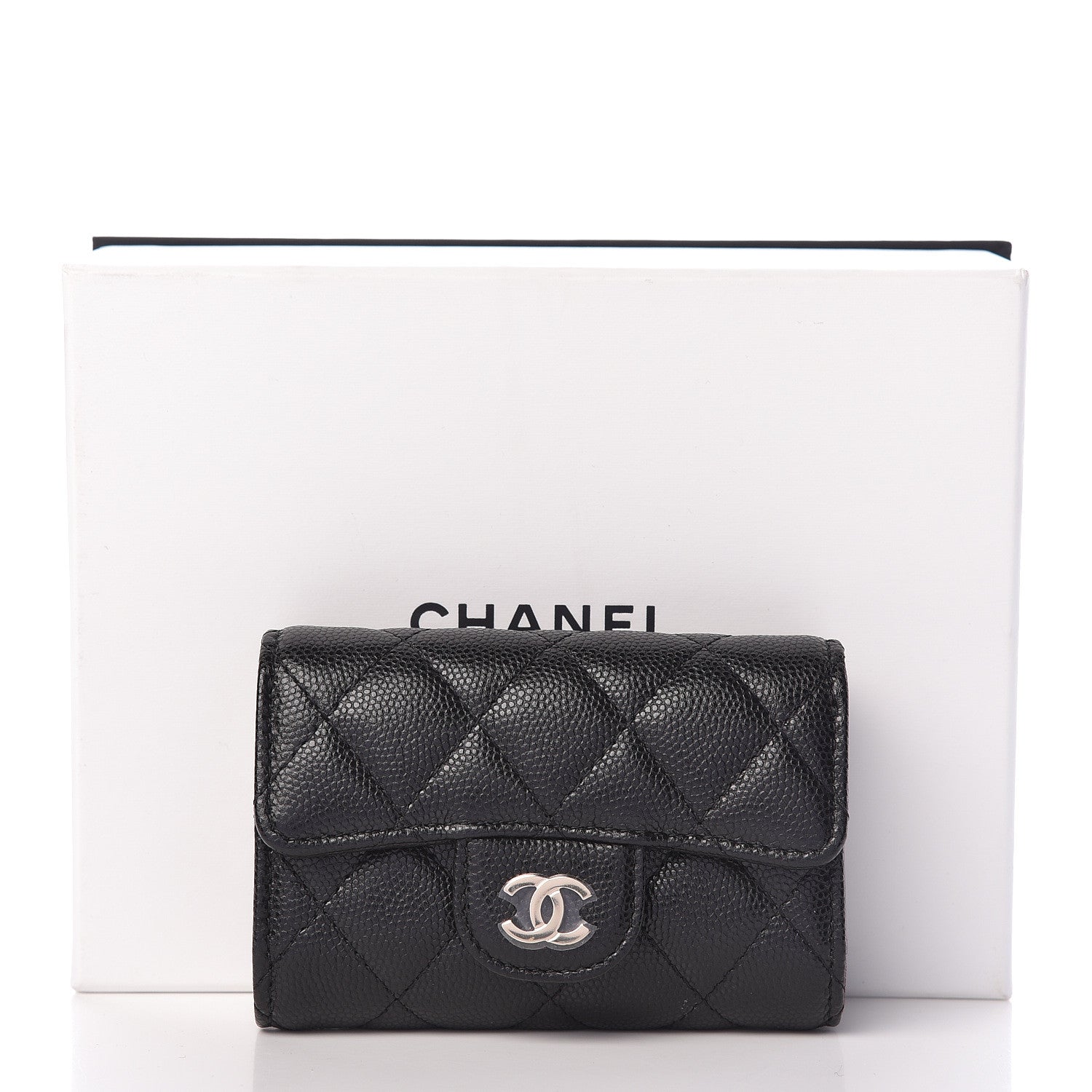 Chanel Caviar Quilted Classic 4 Key Holder Wallet Black 9 of 9