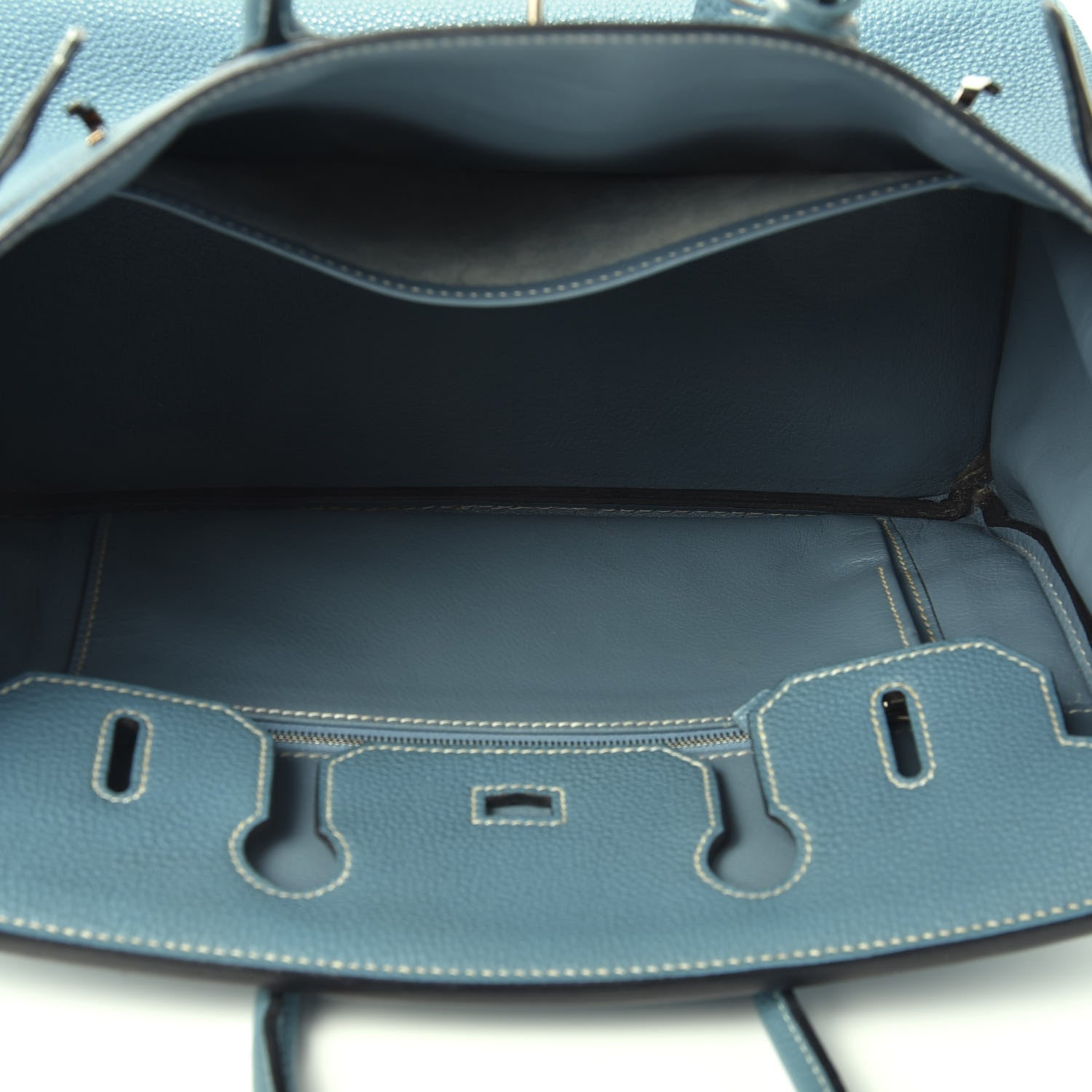 Hermes Togo Birkin 30 Blue Jean 5 of 20