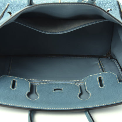 Hermes Togo Birkin 30 Blue Jean 5 of 20