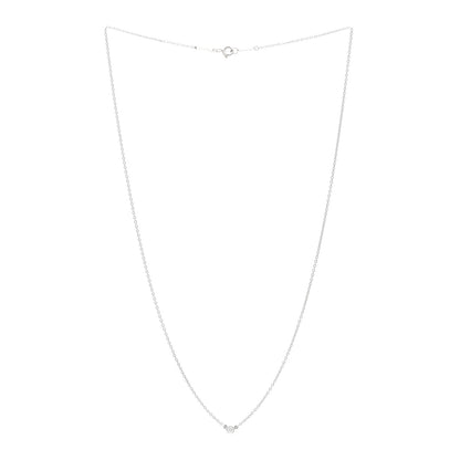 Tiffany Platinum Diamond .05ct Elsa Peretti Diamonds by the Yard Pendant Necklace 3 of 5