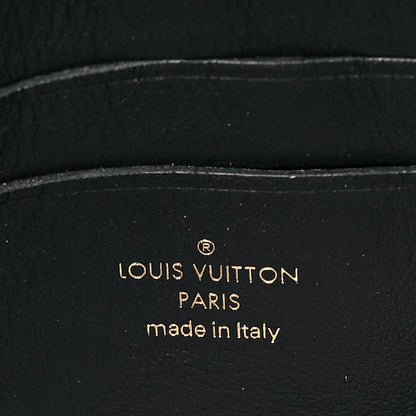 Louis Vuitton Calfskin Bubblegram Wallet On Strap Black 6 of 10