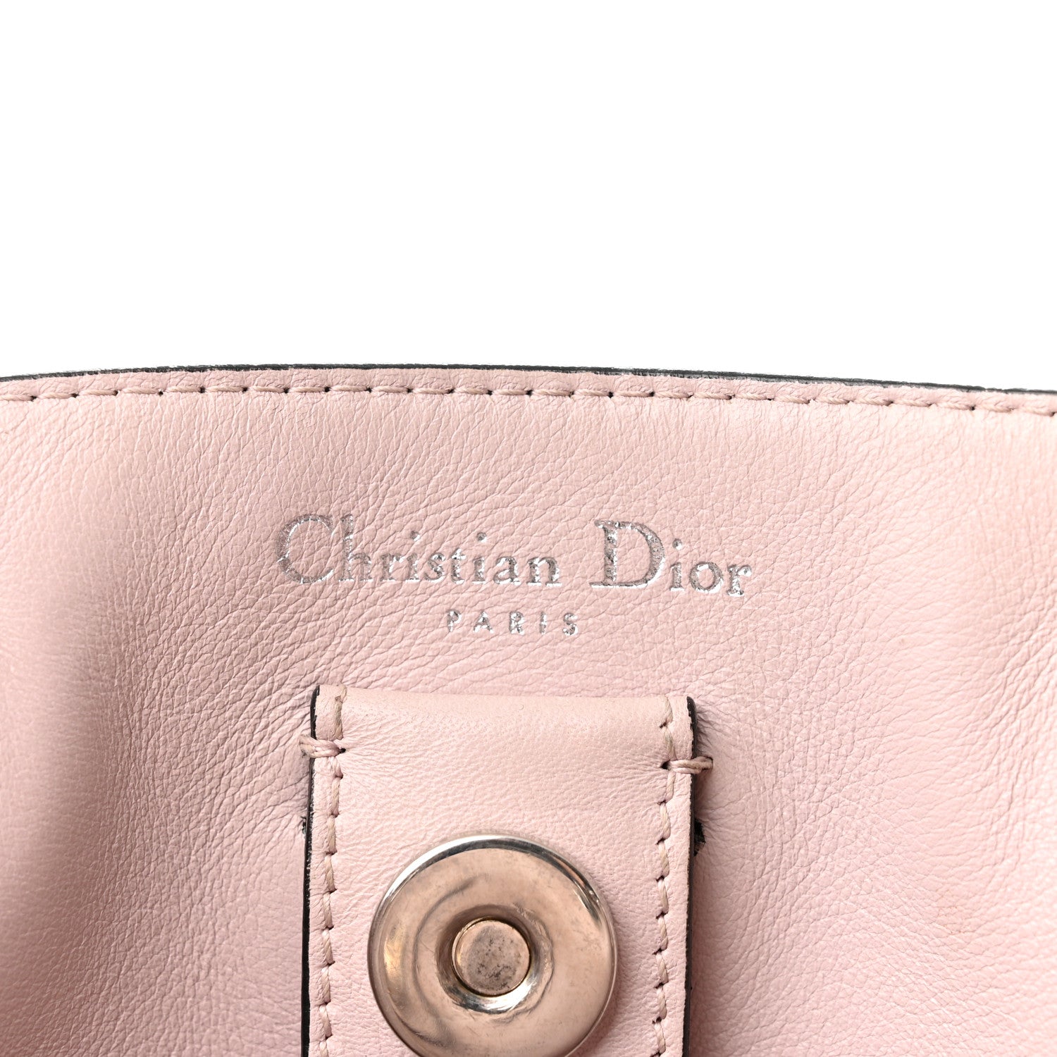 Christian Dior Smooth Calfskin Medium Diorissimo Tote Black Rose Poudre 6 of 10