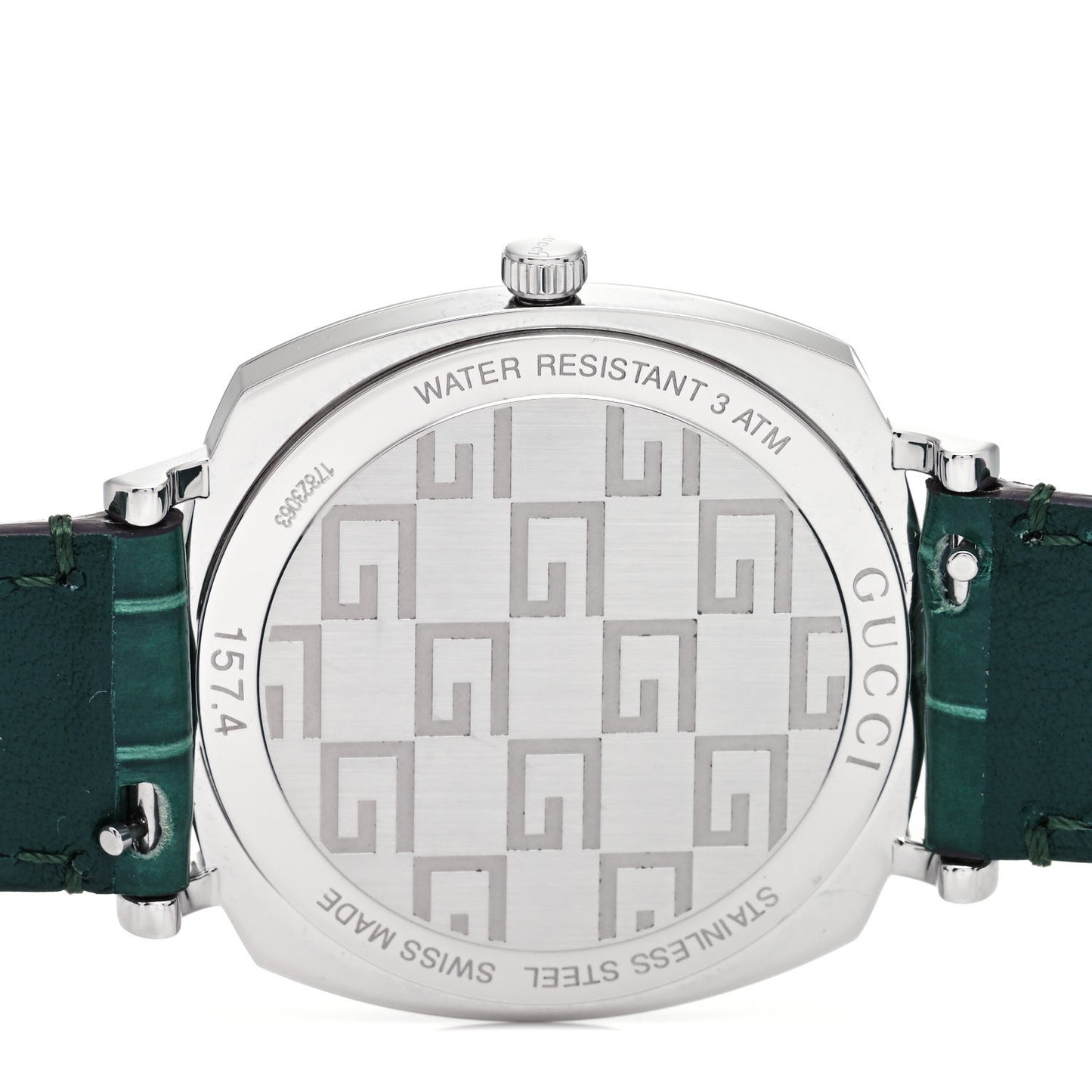 Stainless Steel Alligator 38mm Grip Quartz Watch Green