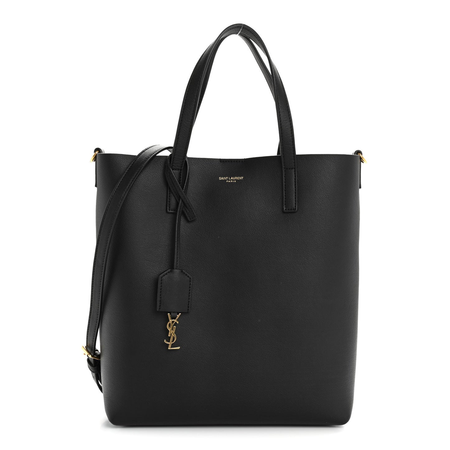 Calfskin Toy Shopping Tote Black