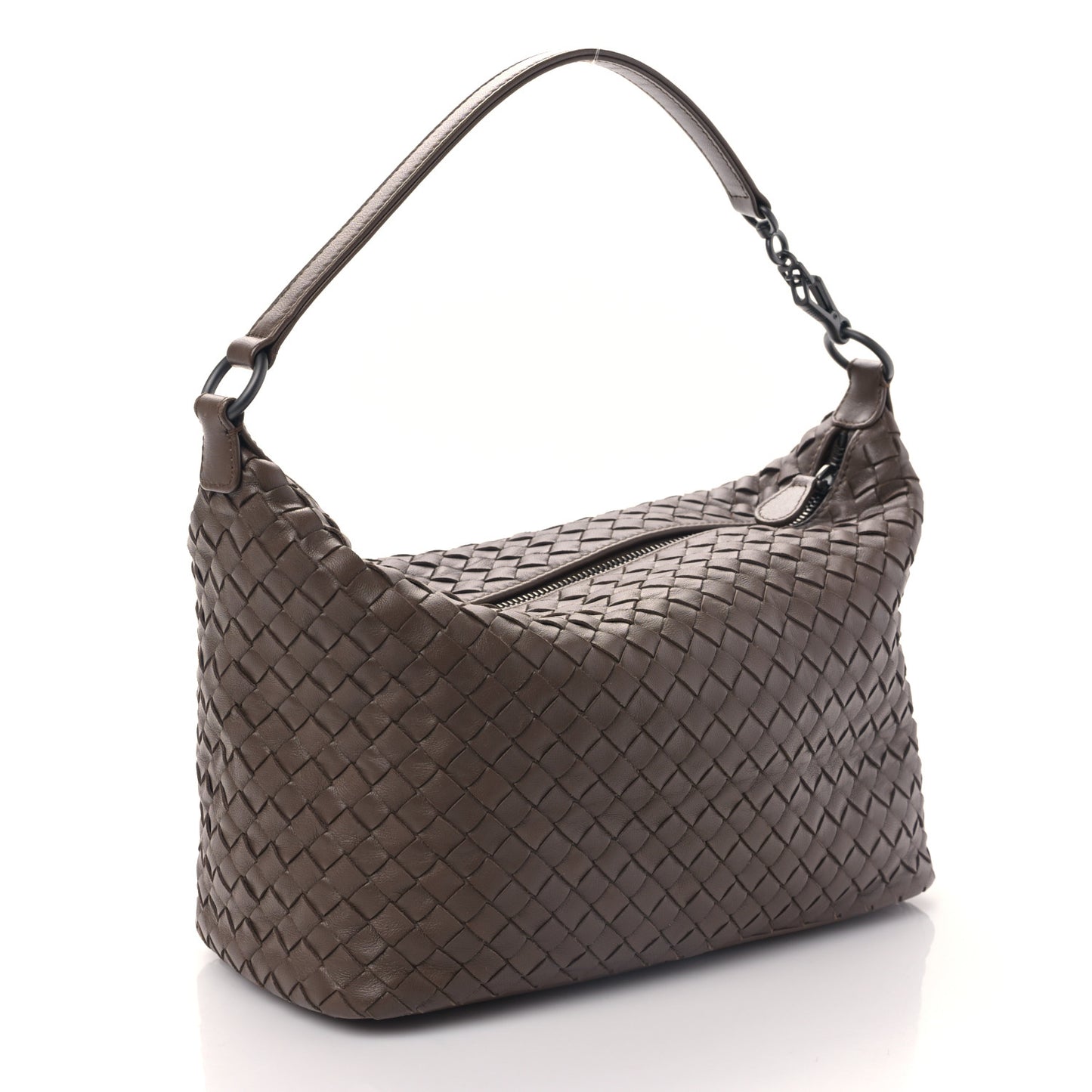 Nappa Intrecciato Small Shoulder Bag Shadow