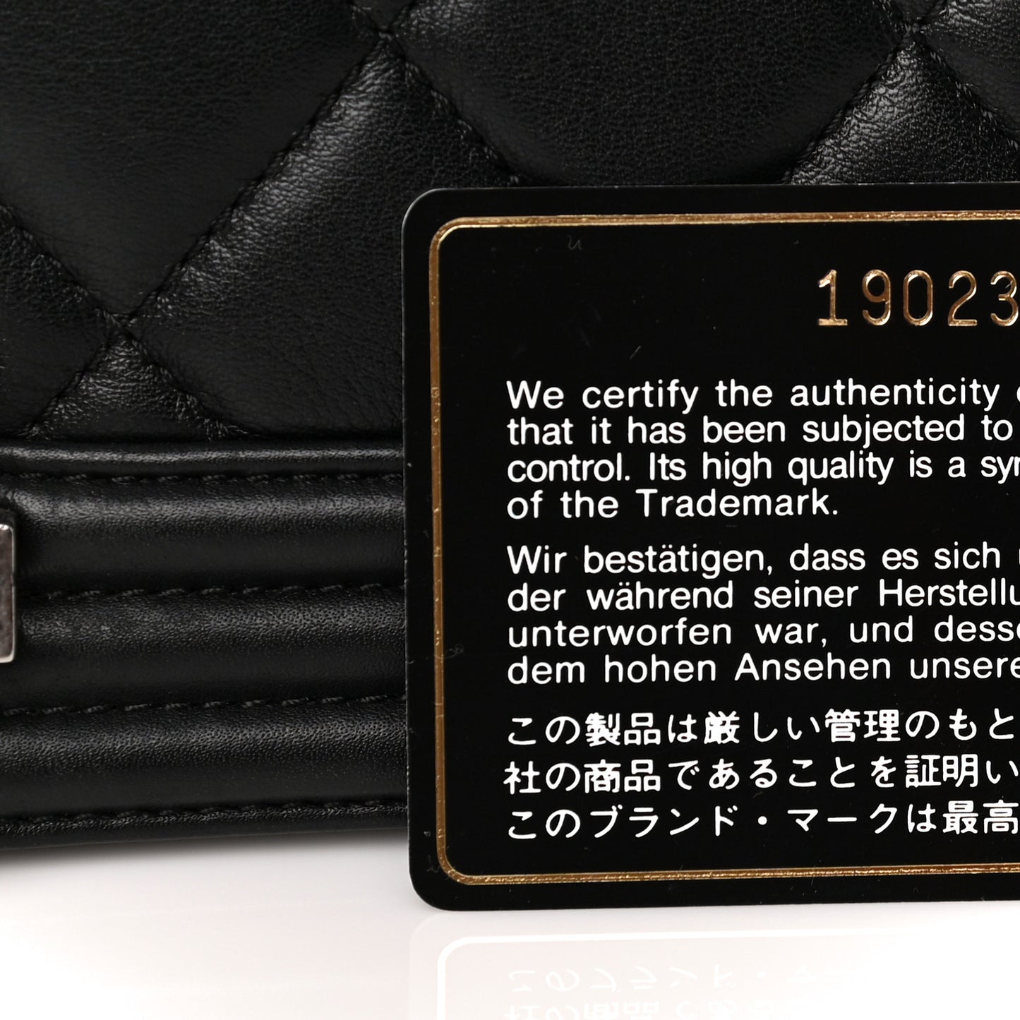 Calfskin Quilted New Medium Boy Flap Black