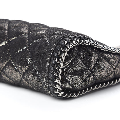 Stella McCartney Chamois Shiny Dotted Quilted Mini Falabella Tote Ruthenium 6 of 10