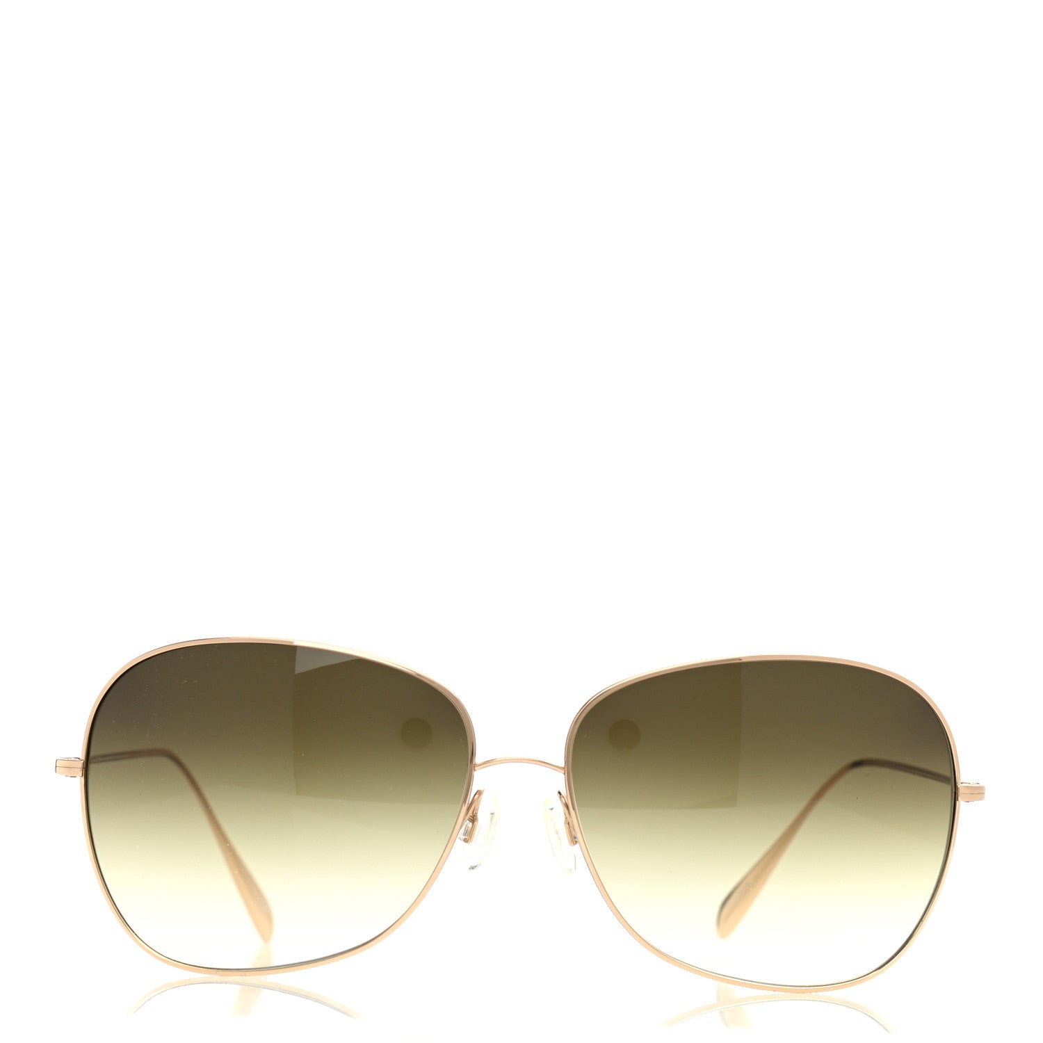 Oliver Peoples Titanium Elsie Aviator Sunglasses Gold 2 of 6