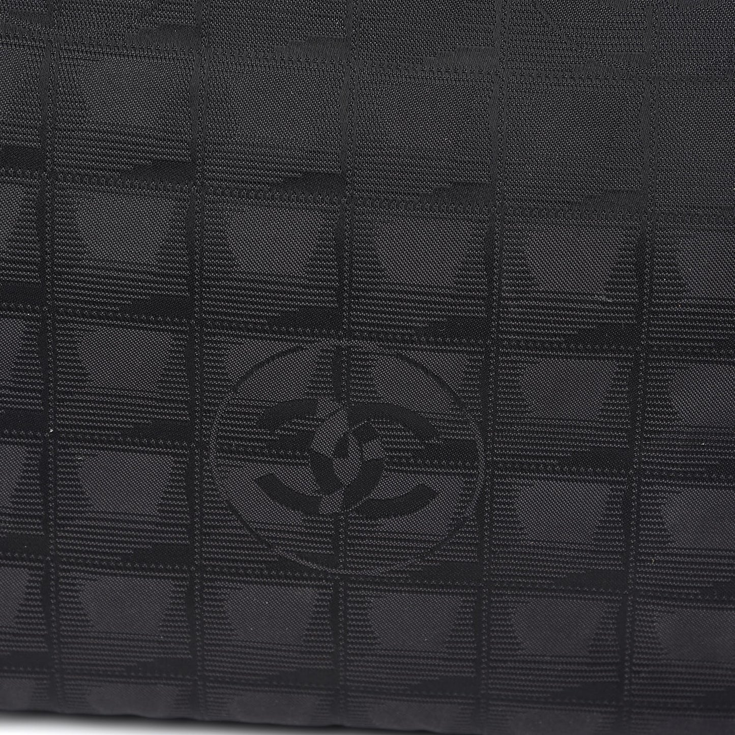 Nylon Large Travel Tote Black