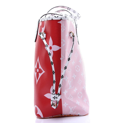 Louis Vuitton Monogram Giant Neverfull MM Rouge 11 of 11