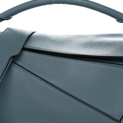 Loewe Calfskin Medium Puzzle Bag Stone Blue 8 of 11