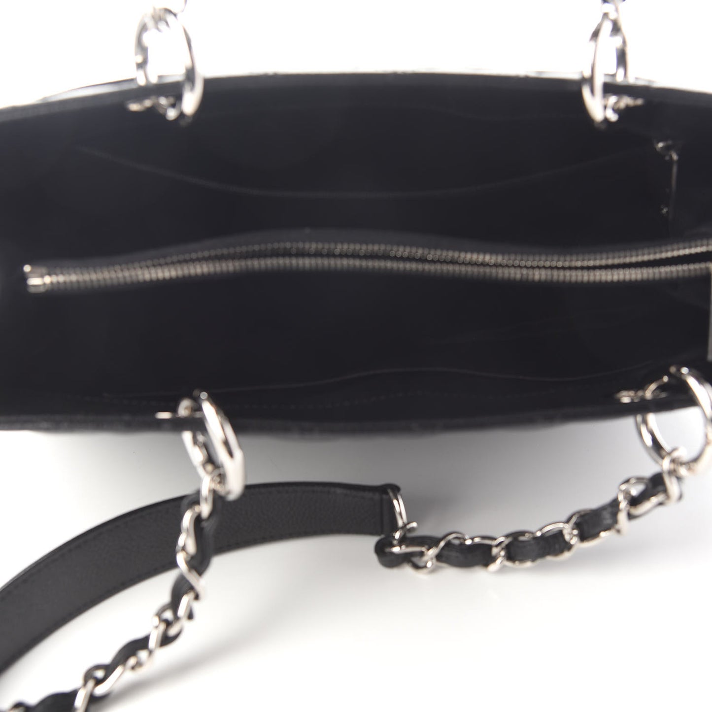 Caviar Quilted Grand Shopping Tote GST Black