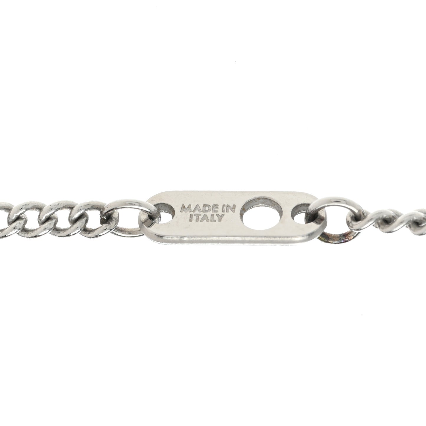 Metal LV Instinct Necklace Silver Multicolor