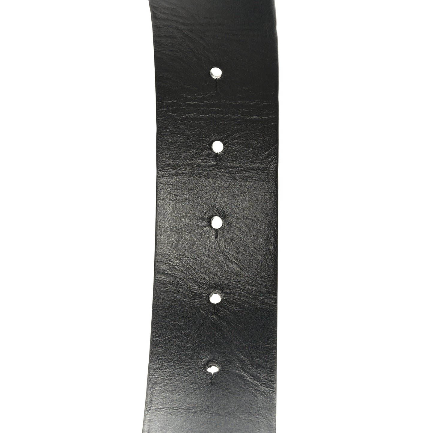 Glossy Calfskin Monochrome 40mm VLogo Belt 80/32 Black