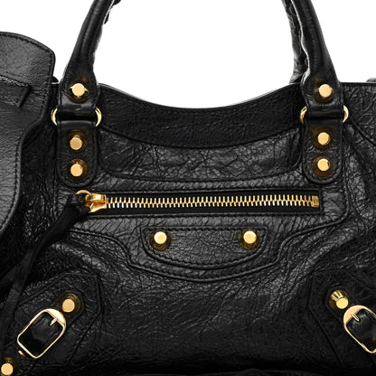 Balenciaga Agneau Classic Gold Hardware Mini City Black 7 of 10