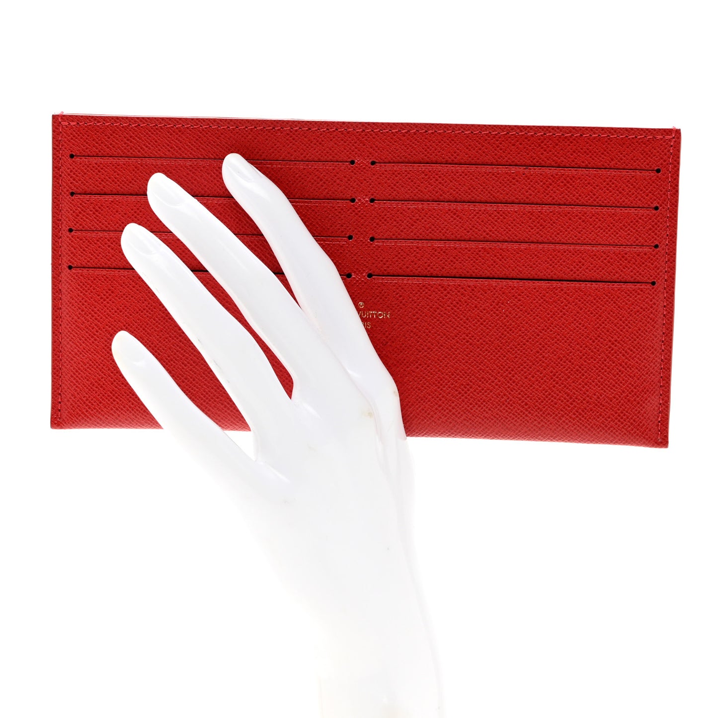 Calfskin Felicie Card Holder Insert Cherry