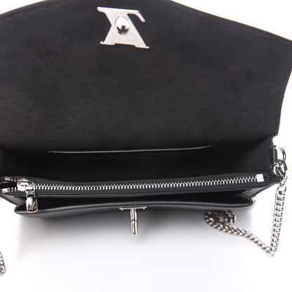 Louis Vuitton Soft Calfskin My Lockme Chain Pochette Black 5 of 9