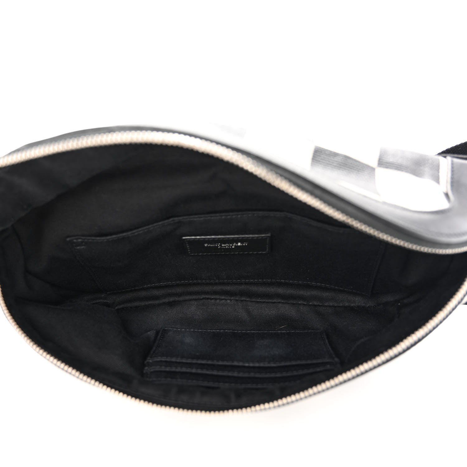 Saint Laurent Canvas Classic Belt Bag Black White 5 of 16