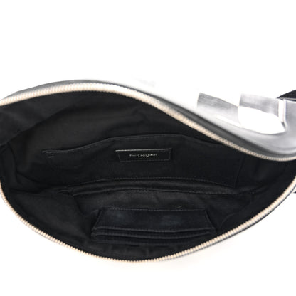 Saint Laurent Canvas Classic Belt Bag Black White 5 of 16
