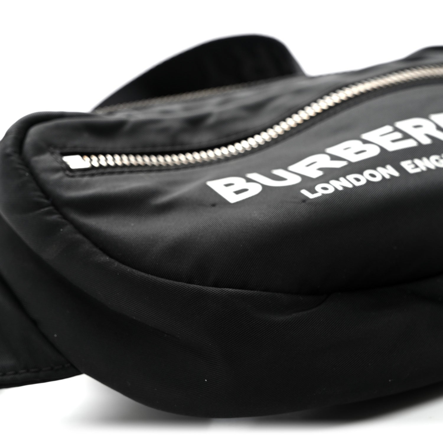 Burberry Econyl Logo Print Small Cannon Bum Bag Black 1888754