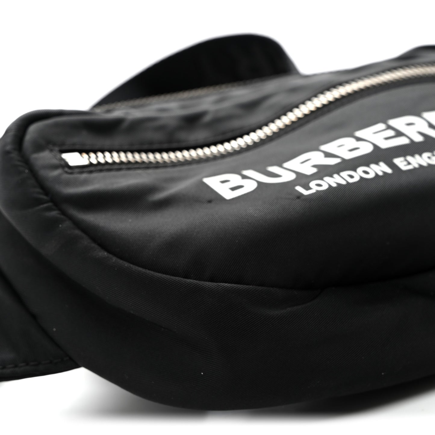 Econyl Logo Print Small Cannon Bum Bag Black