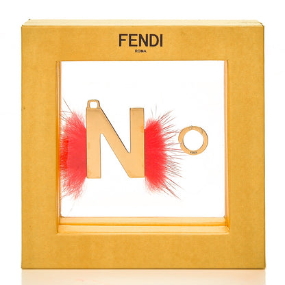 Fendi Mink Fur N ABClick Bag Charm Red 6 of 6