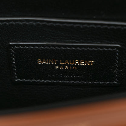 Saint Laurent Courduroy Small Solferino Satchel Brown 6 of 9