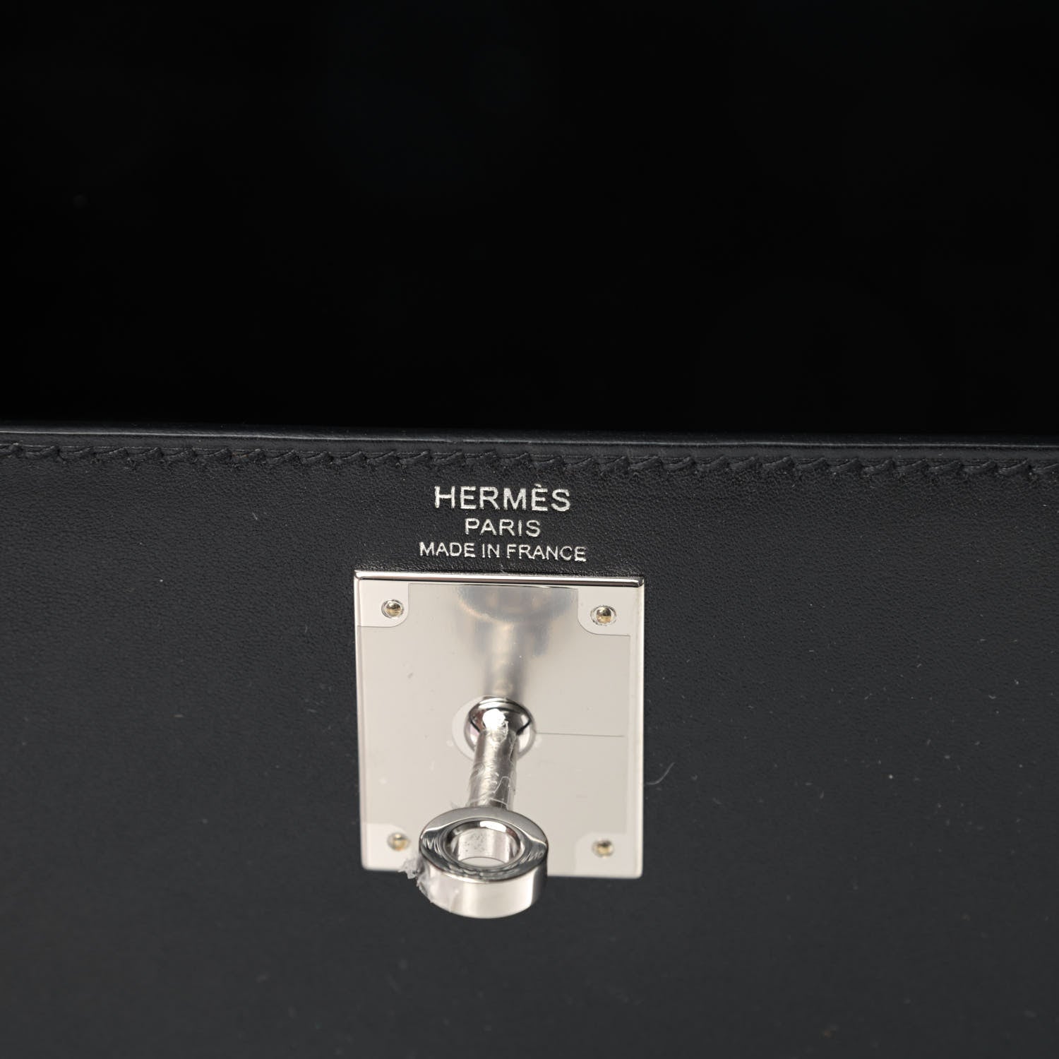 Hermes Tadelakt Kelly Sellier 28 Black 5 of 7