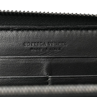 Bottega Veneta Nappa Intrecciato Zip Around Wallet Black 6 of 9