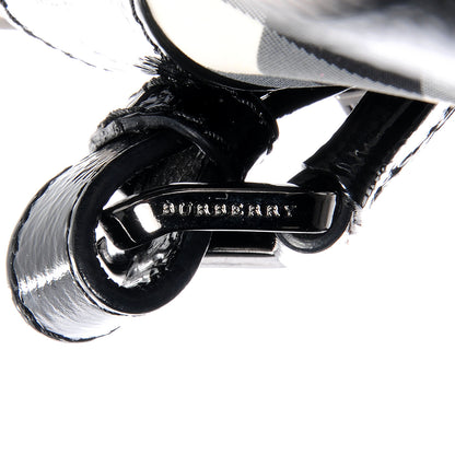 Burberry Nylon Patent Beat Check Satchel Black 9 of 9