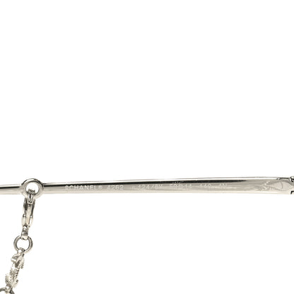Chanel Butterfly Removable Pearl Chain Sunglasses 4262 Silver 5 of 7