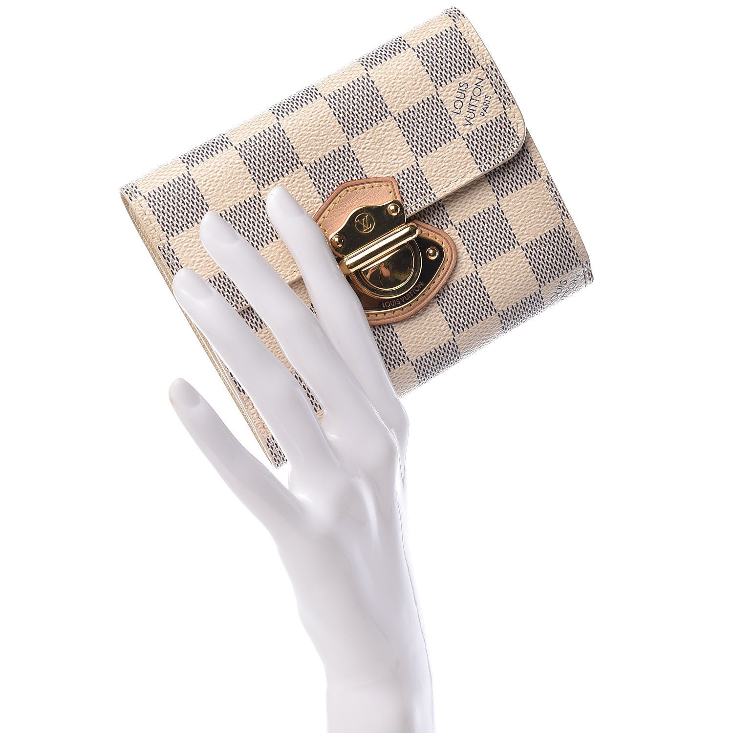 Louis Vuitton Damier Azur Joey Wallet 2 of 7