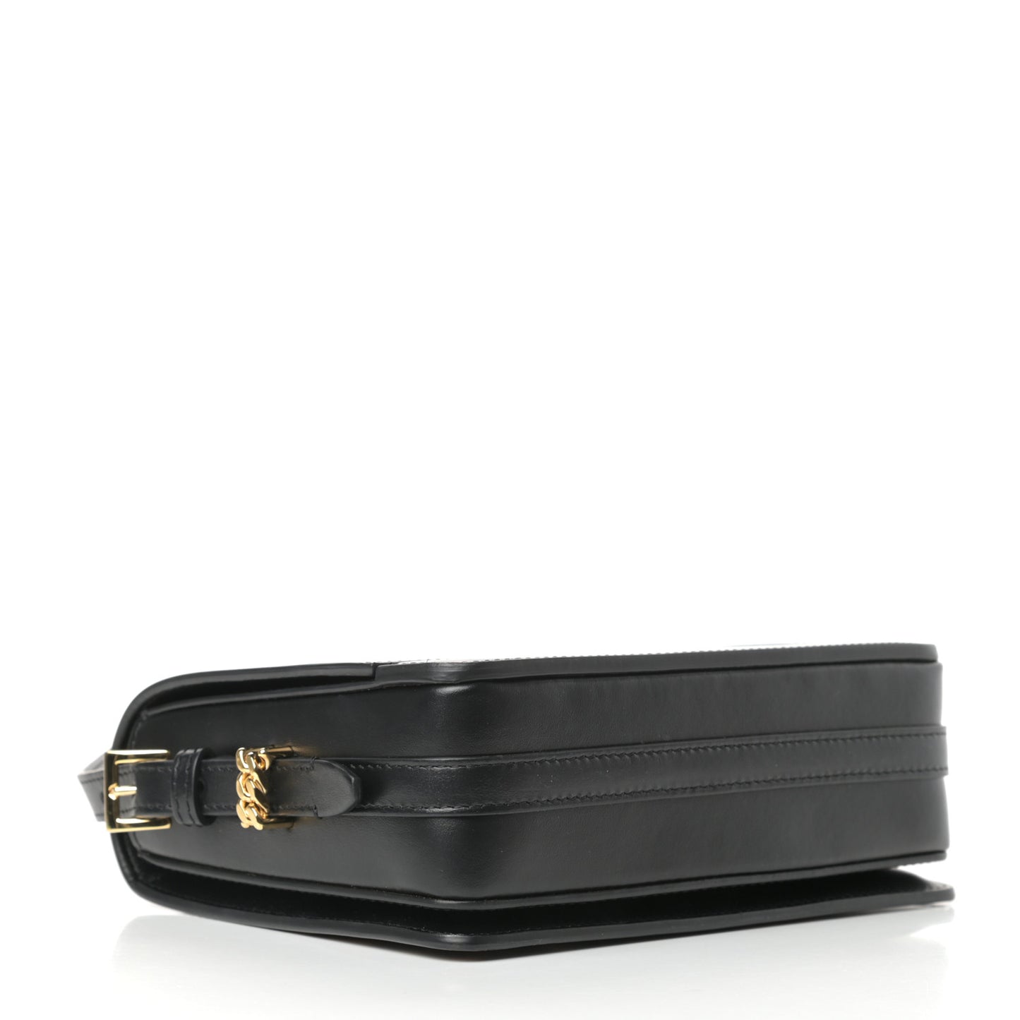 Calfskin Leopard Small Grace Bag Black
