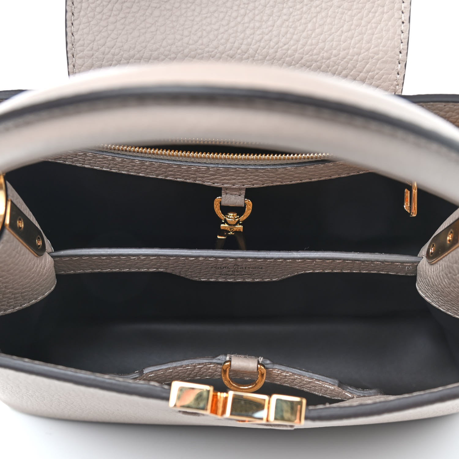 Louis Vuitton Taurillon Capucines BB Galet 5 of 8