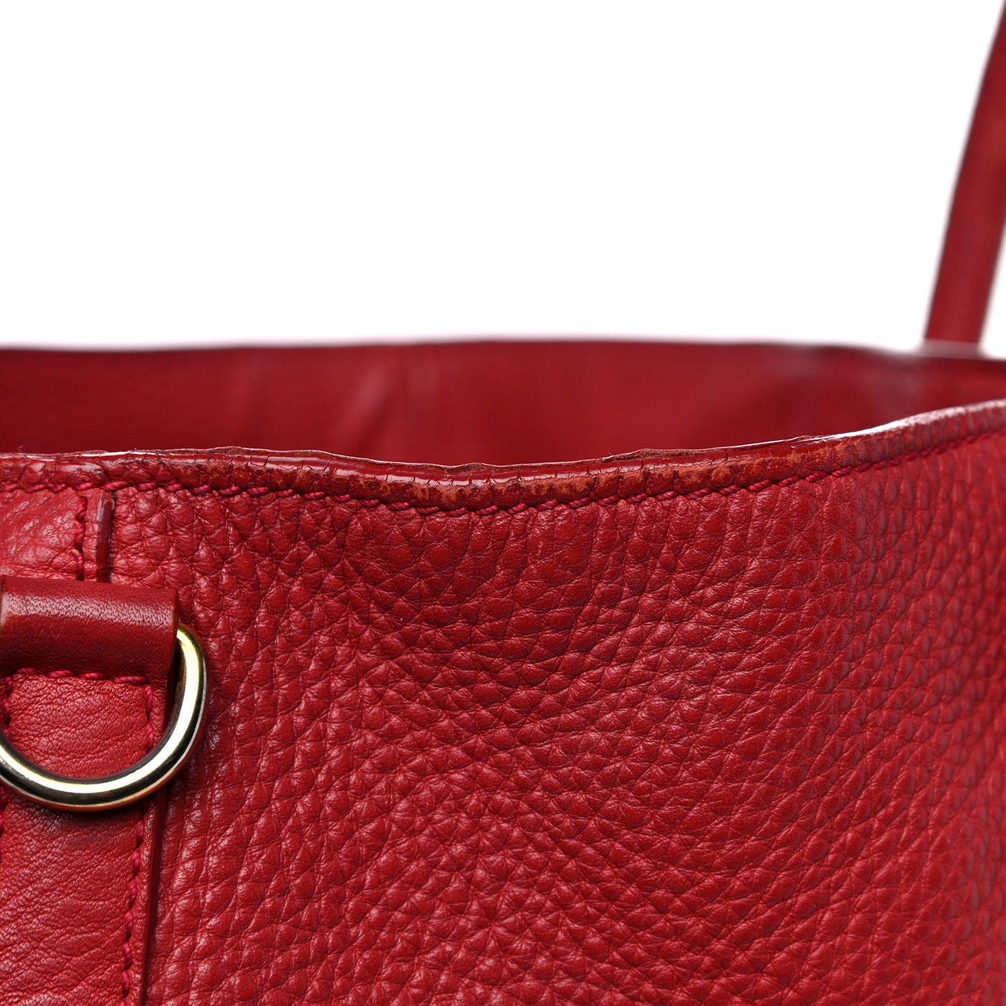 Vitello Daino Tote Rosso