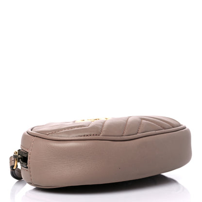 Gucci Calfskin Matelasse GG Marmont Belt Bag 95 38 Porcelain Rose 4 of 14