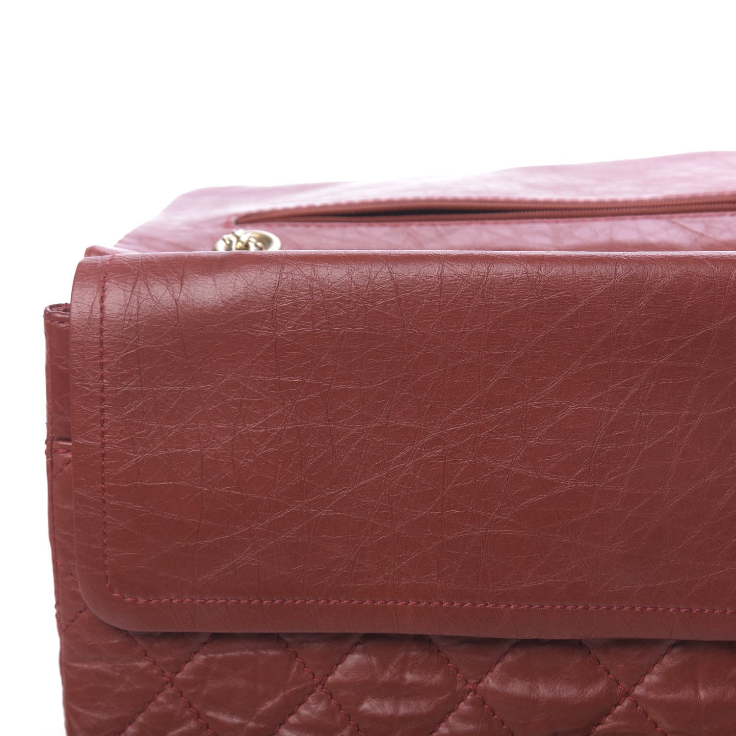 Chanel Aged Calfskin Quilted 2.55 Reissue 226 Flap Red 19 of 22
