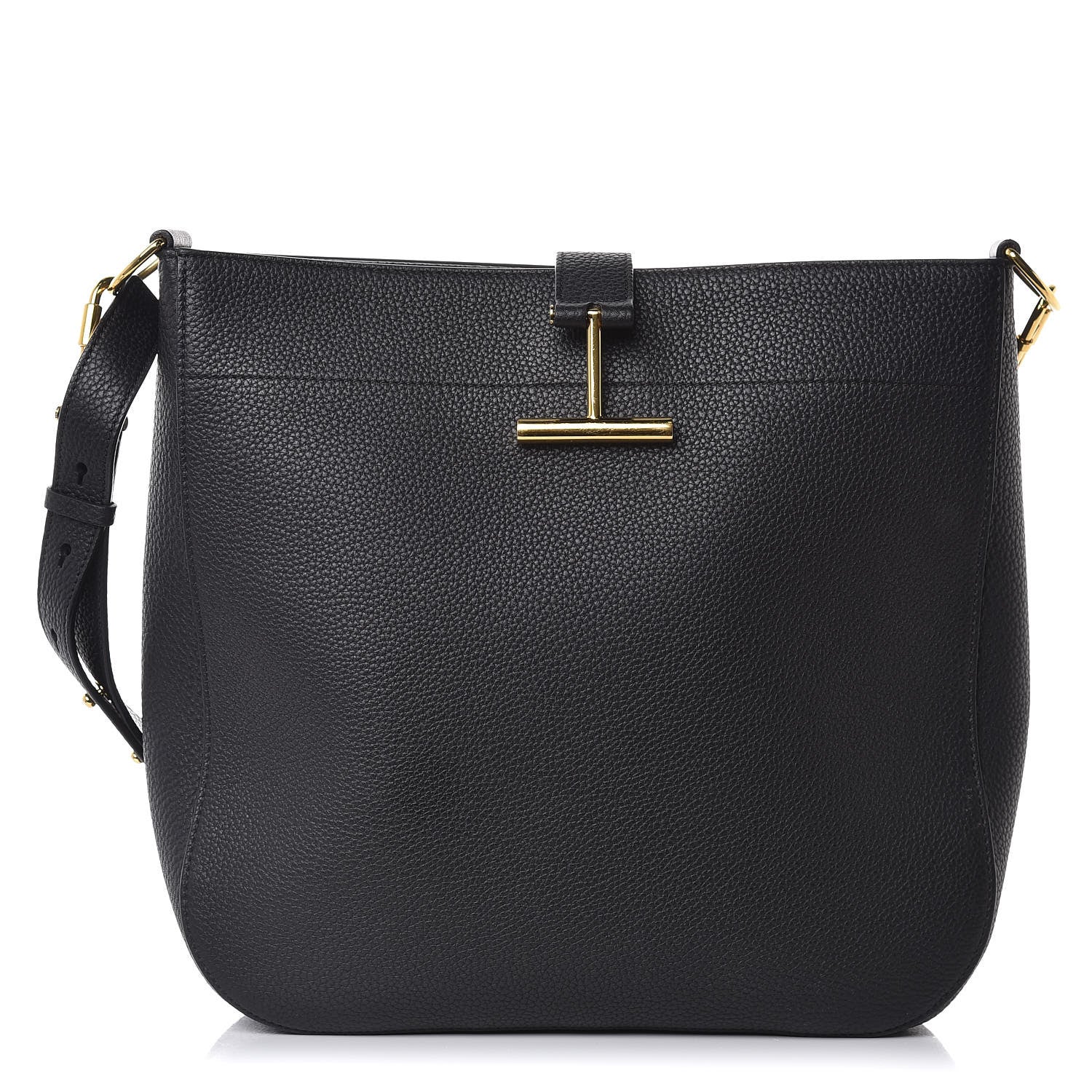 Tom Ford Calfskin Tara Hobo Black 1 of 12