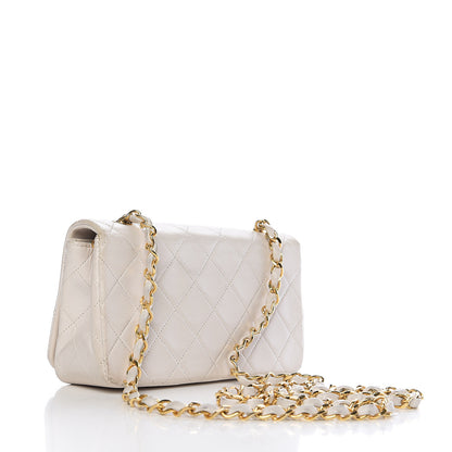Chanel Lambskin Quilted Mini Flap White 2 of 13