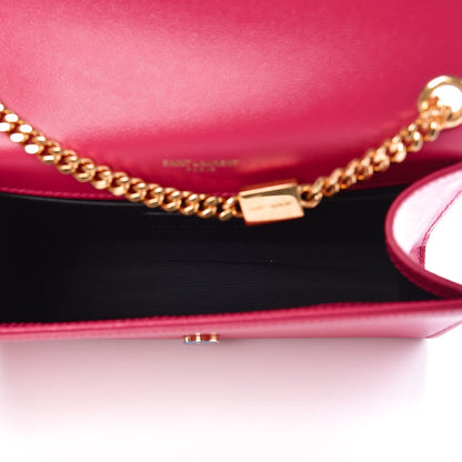 Saint Laurent Grain De Poudre Small Monogram Kate Satchel Bubblegum 5 of 6