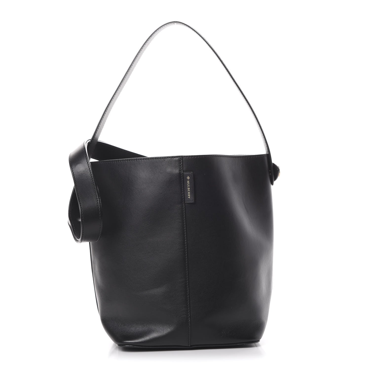 Mulberry Calfskin Kite Bucket Bag Black 1 of 11